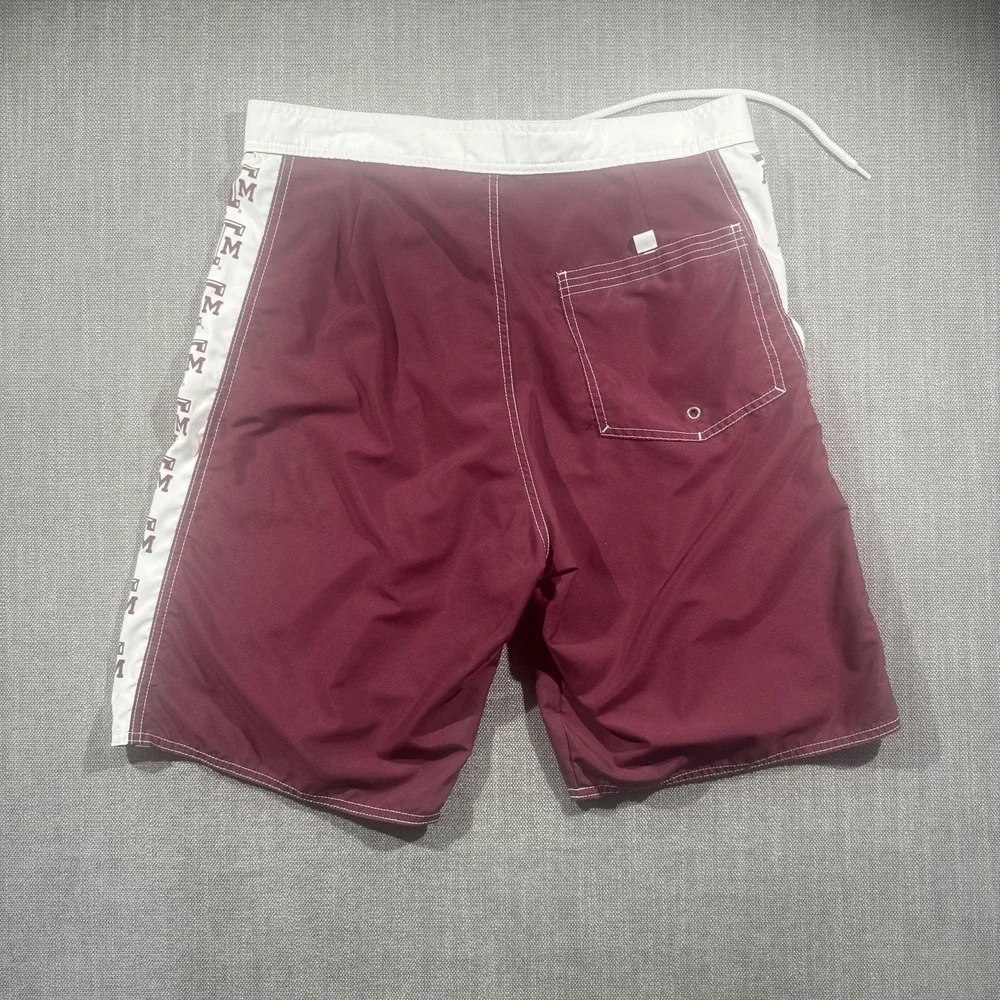 Texas A&M Aggies Swimsuit Mens Large Maroon Red Football Team Sports Beachwear‎